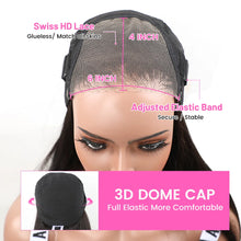 Load image into Gallery viewer, Crowned Roots Wear and Go Glueless Bone Straight Bob Wig, Human hair
