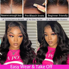 Load image into Gallery viewer, Crowned Roots 13x4 HD Wear and Go Glueless Wig Human Hair Body Wave 180%
