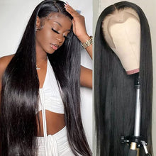 Load image into Gallery viewer, Crowned Roots13X4 Straight Human Hair Pre Plucked with Baby Hair Glueless 150% 
