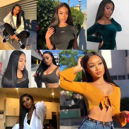 Crowned Roots 10A Brazilian Straight 3 Bundles 100% Unprocessed Virgin Hair 