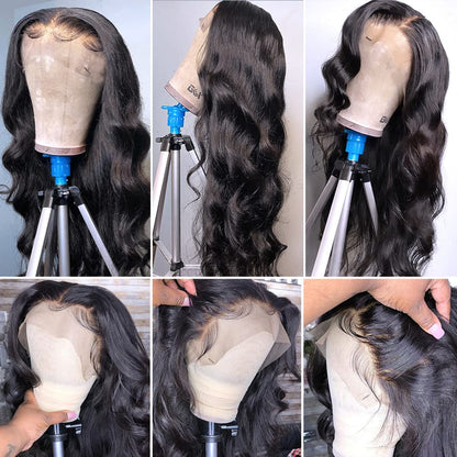 Crowned Roots Body Wave 13x4 Lace Pre Plucked 180% Density