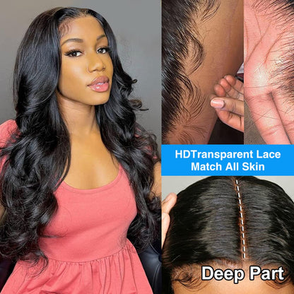 Crowned Roots Body Wave 13x4 Lace Pre Plucked 180% Density