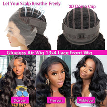 Load image into Gallery viewer, Crowned Roots 13x4 HD Wear and Go Glueless Wig Human Hair Body Wave 180%
