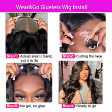 Load image into Gallery viewer, Crowned Roots 13x4 HD Wear and Go Glueless Wig Human Hair Body Wave 180%
