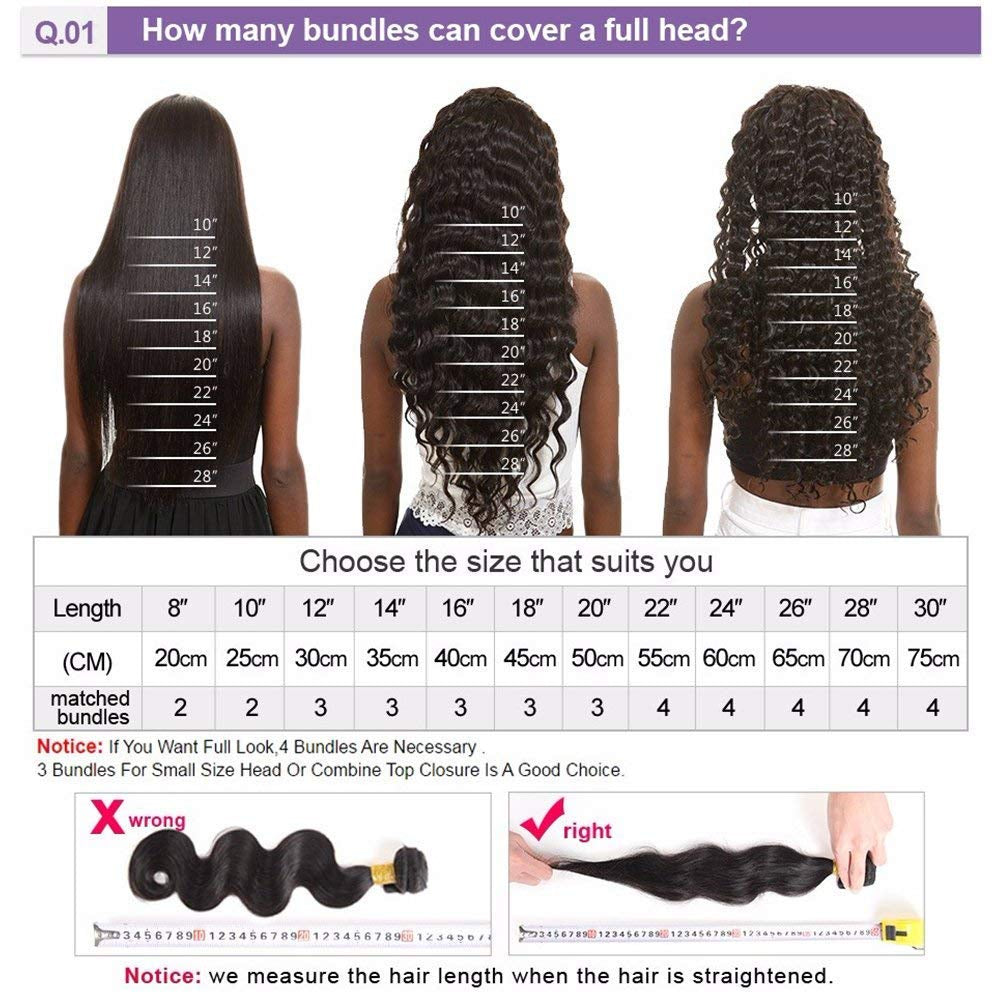 Crowned Roots 3 Bundles Loose Deep Wave 100% Unprocessed Virgin Brazilian Remy  