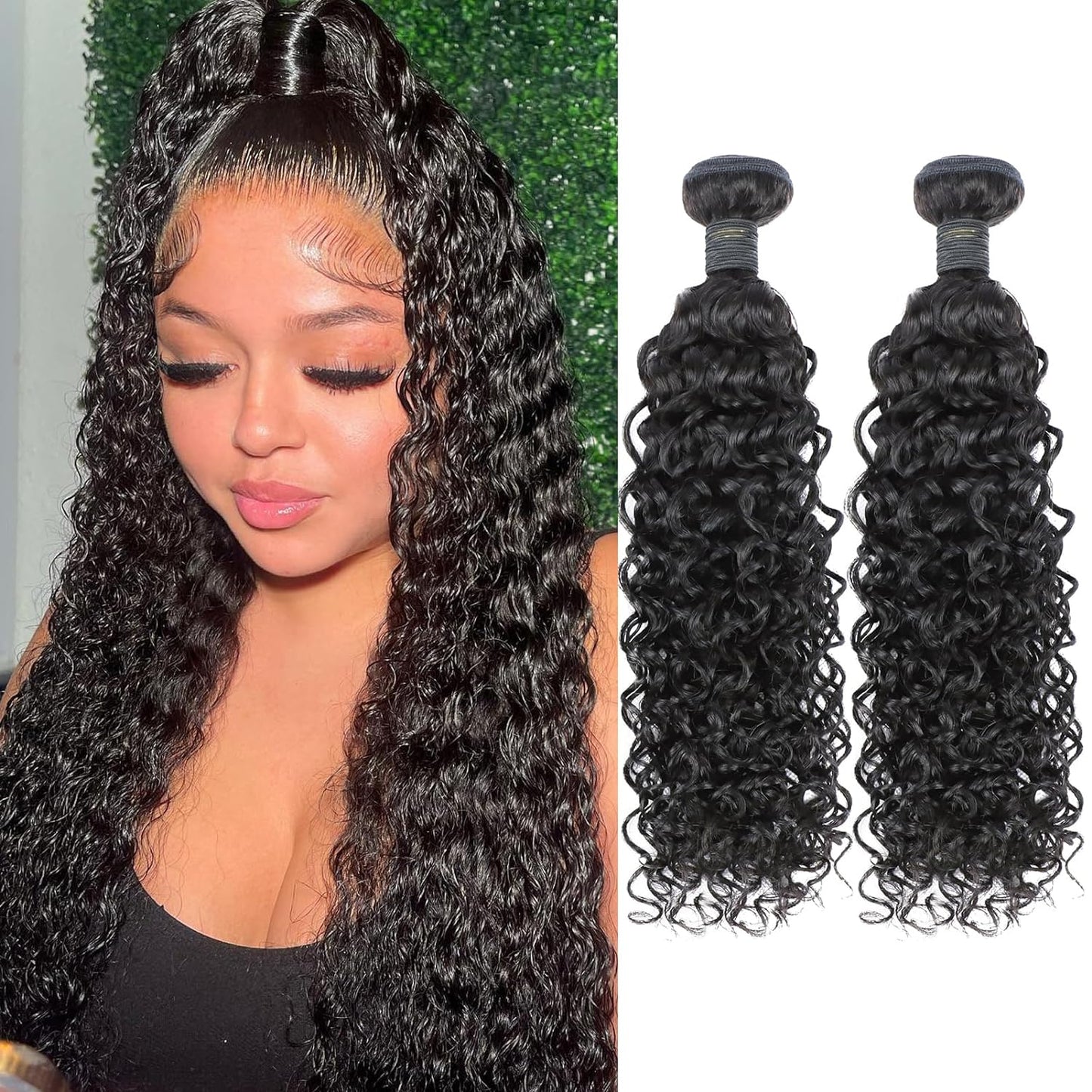 Crowned Roots 12A Curly Wet and Wavy 3 Human Hair Bundles